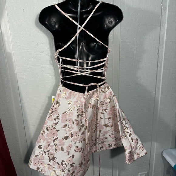 B Darlin Juniors' Lace-Up A-Line Spaghetti Strap Dress Size 3/4 NWOT - Picture 8 of 10